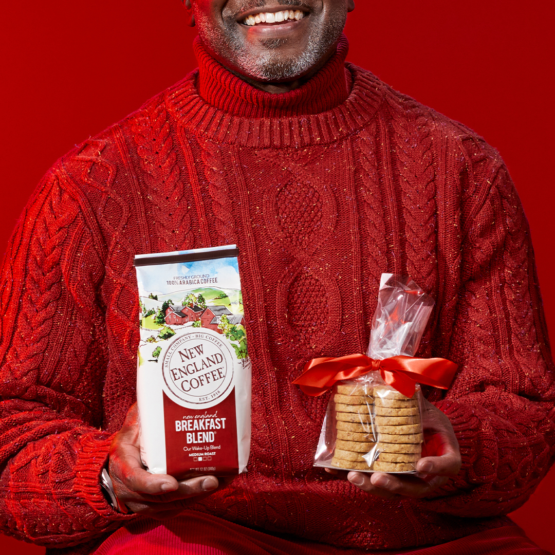 New England Breakfast Blend Pecan Shortbread Cookies