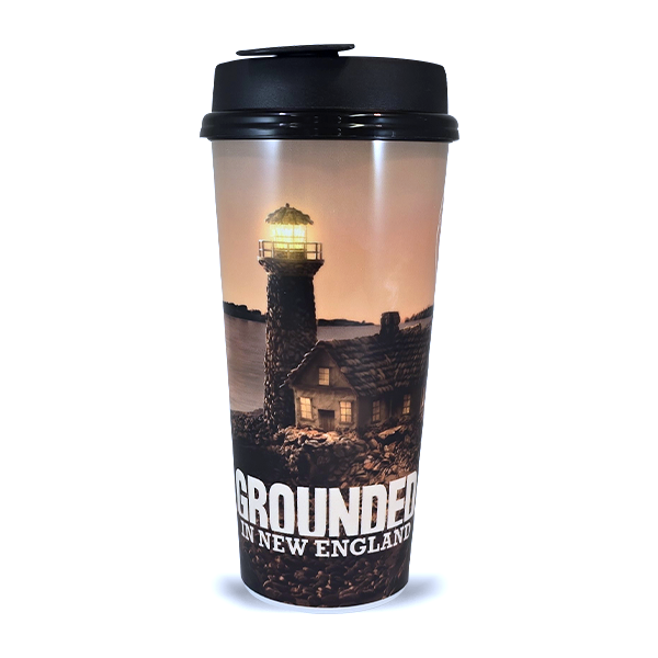 Picture of 16oz Grounded in New England Plastic Travel Mug product