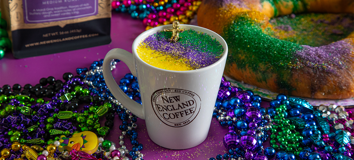 Mardi Gras King Cake Latte