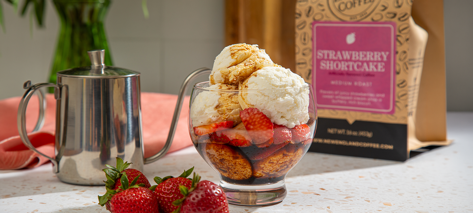 Strawberry Shortcake Affogato